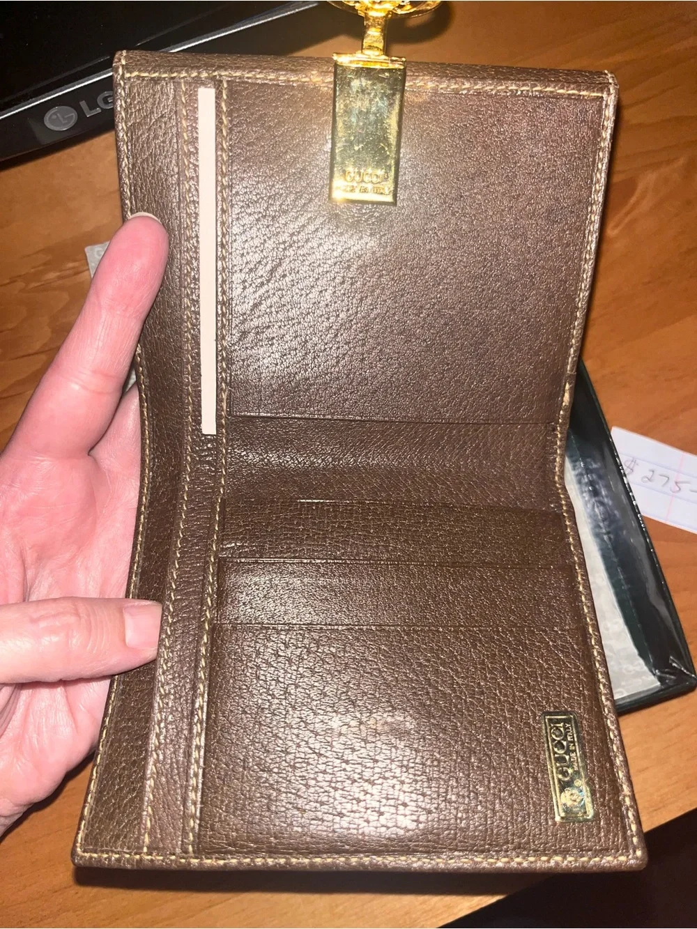 Gucci leather Wallet New W/ Box - Picture 7 of 7